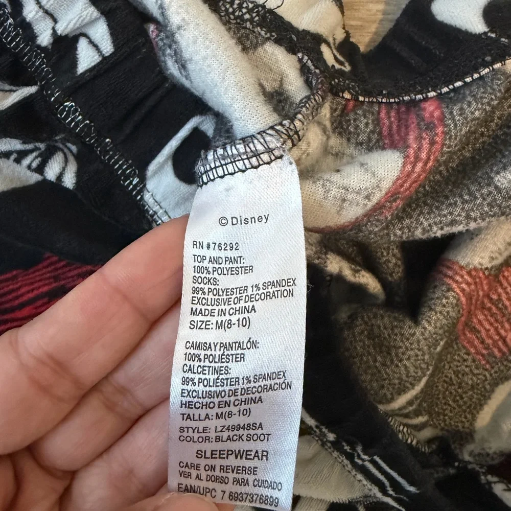 Disney The Nightmare Before Christmas Jack Skellington Sally Pajama Pants Size M - Picture 3 of 5